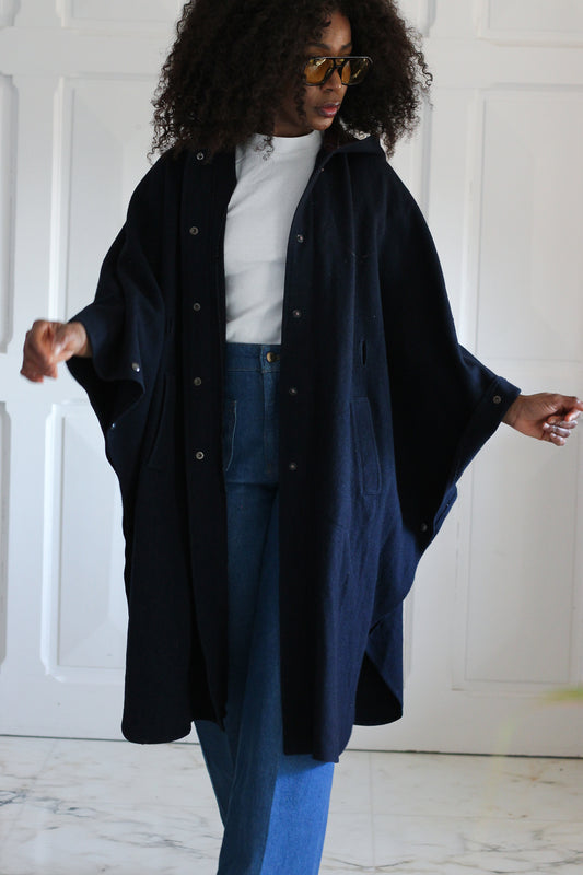 Fait main manteau cape avec capuche