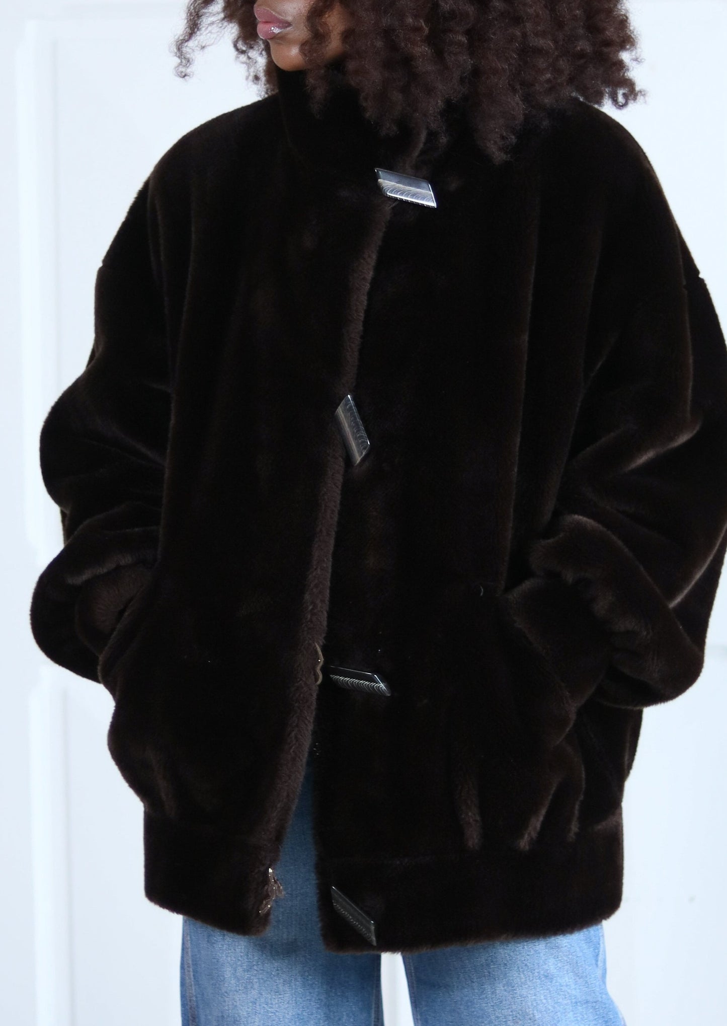 Gérard PASQUIER Manteau fausse fourrure