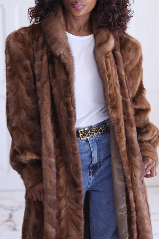 Pierrot Le Loup manteau en vison