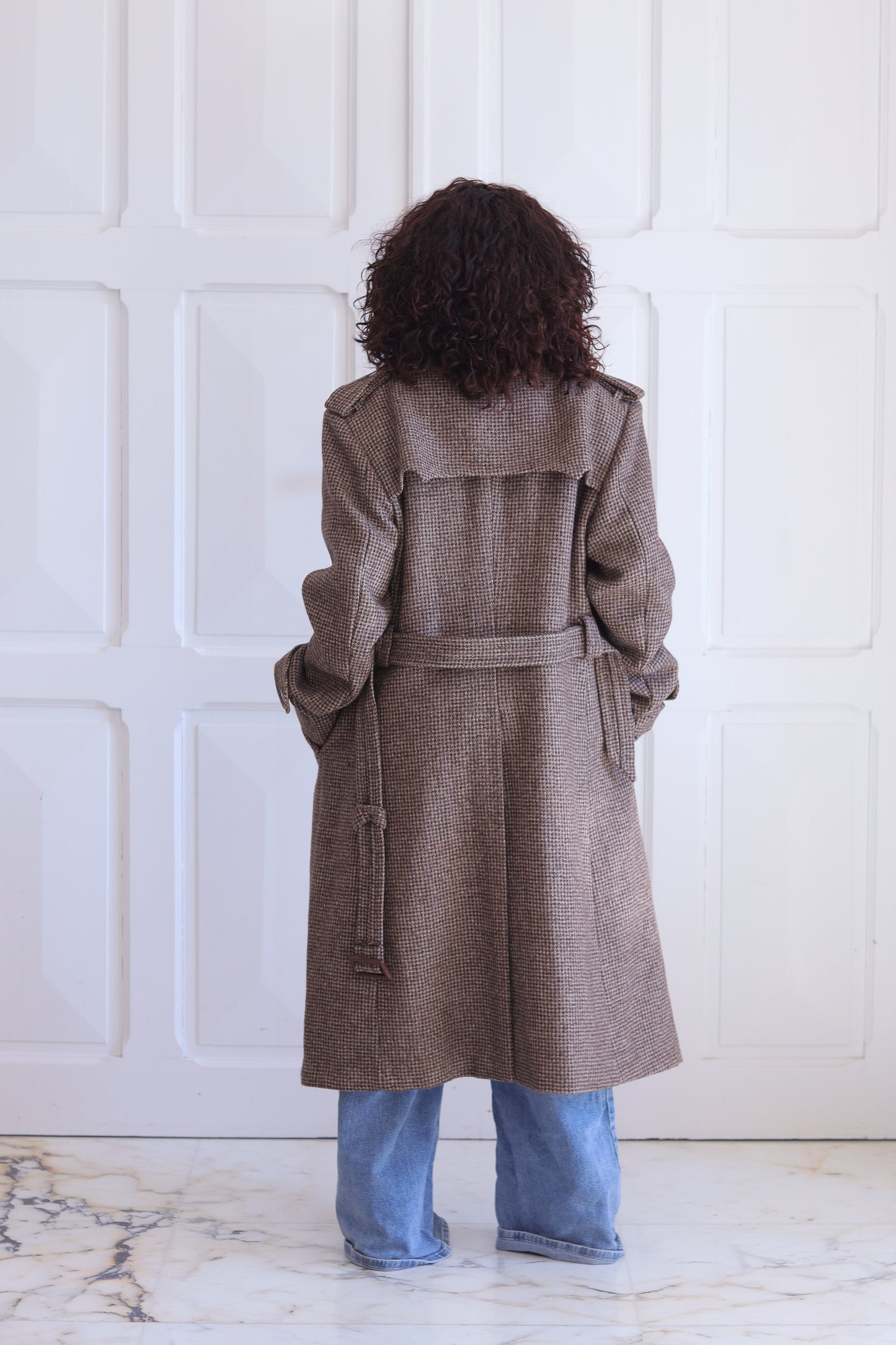 Manteau tweed années 1960