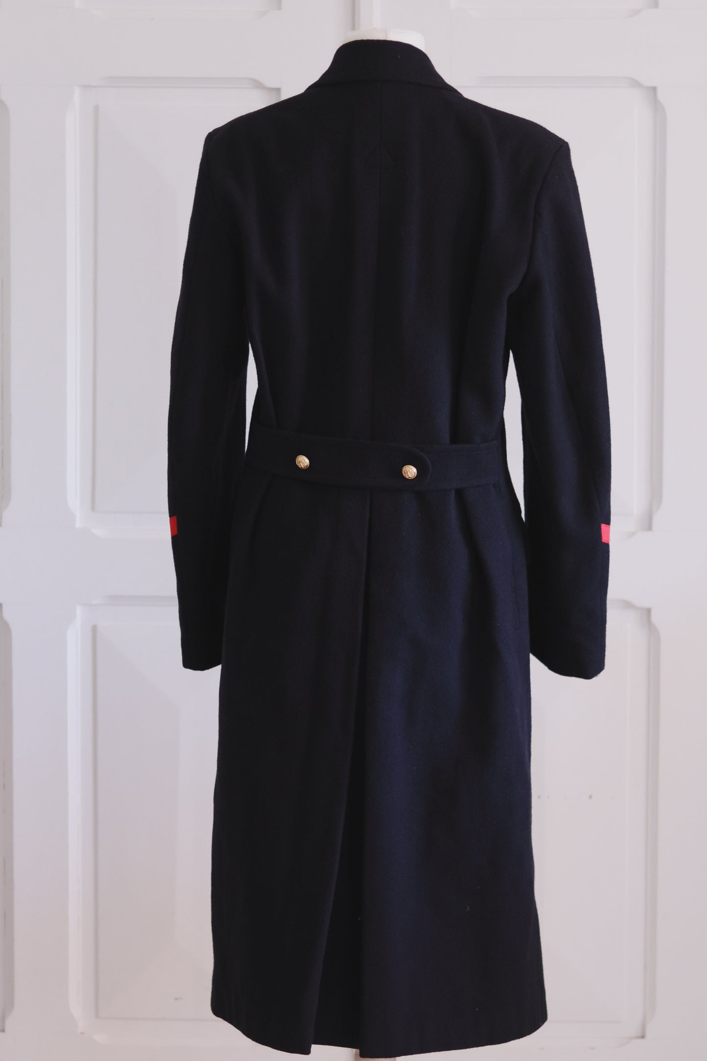 Manteau officier marine en laine