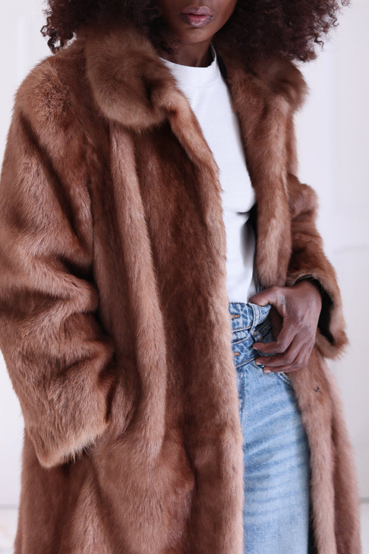 Manteau vintage en vison