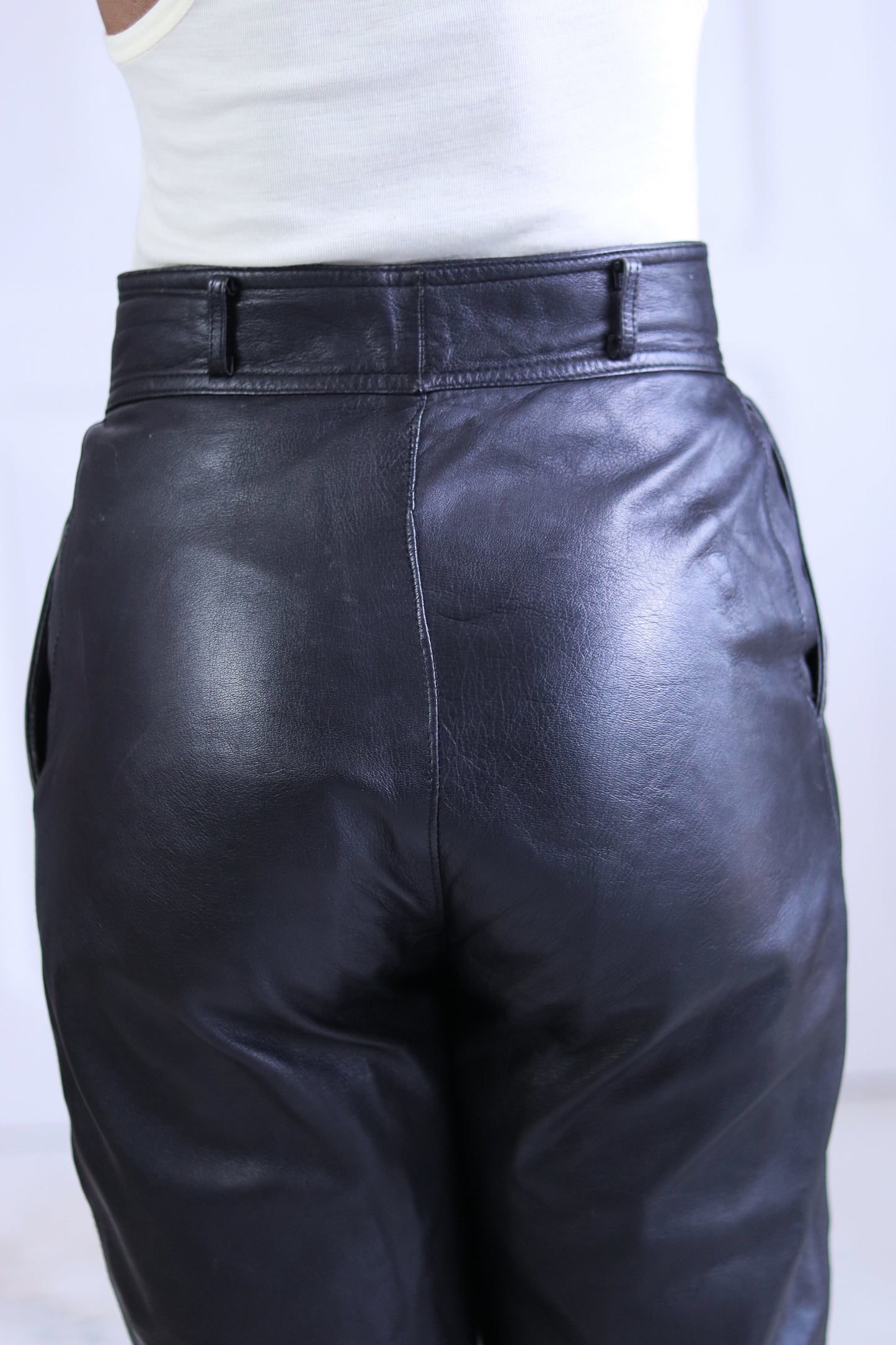 Pantalon cuir 1980