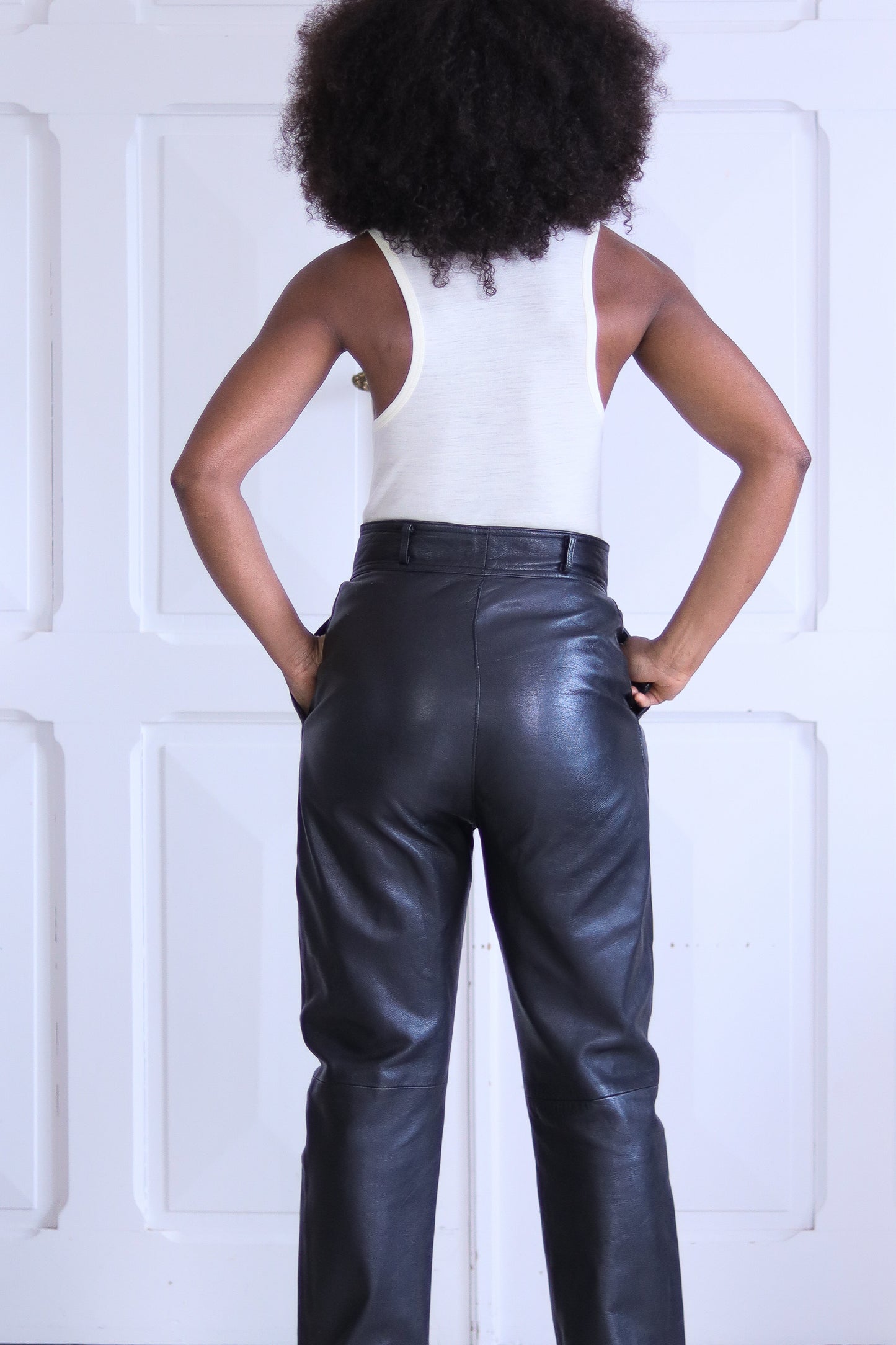 Pantalon cuir 1980