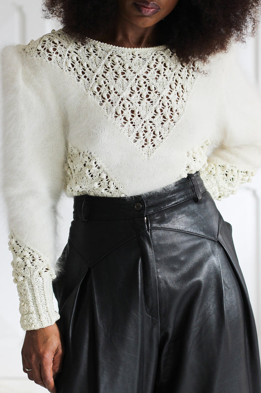 Regmapary Années 1980 pantalon en cuir