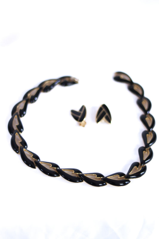 Parrure collier années 1980