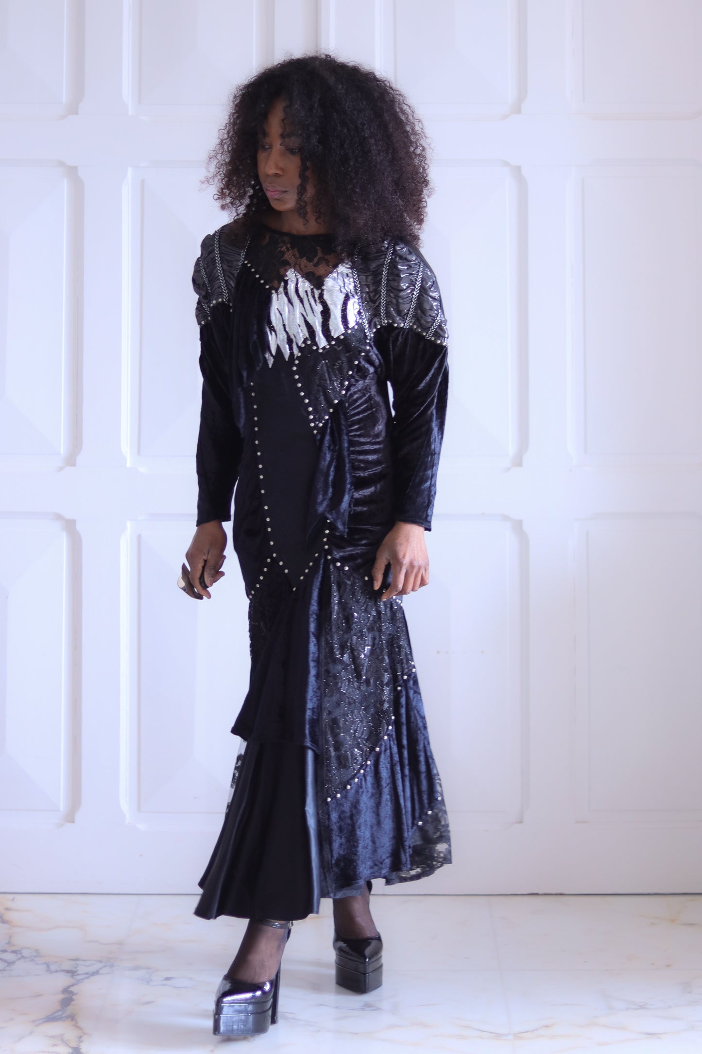 Pati Pat robe baroque en soie