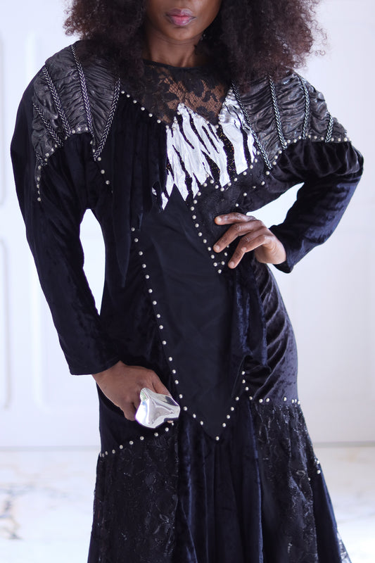 Pati Pat robe baroque en soie