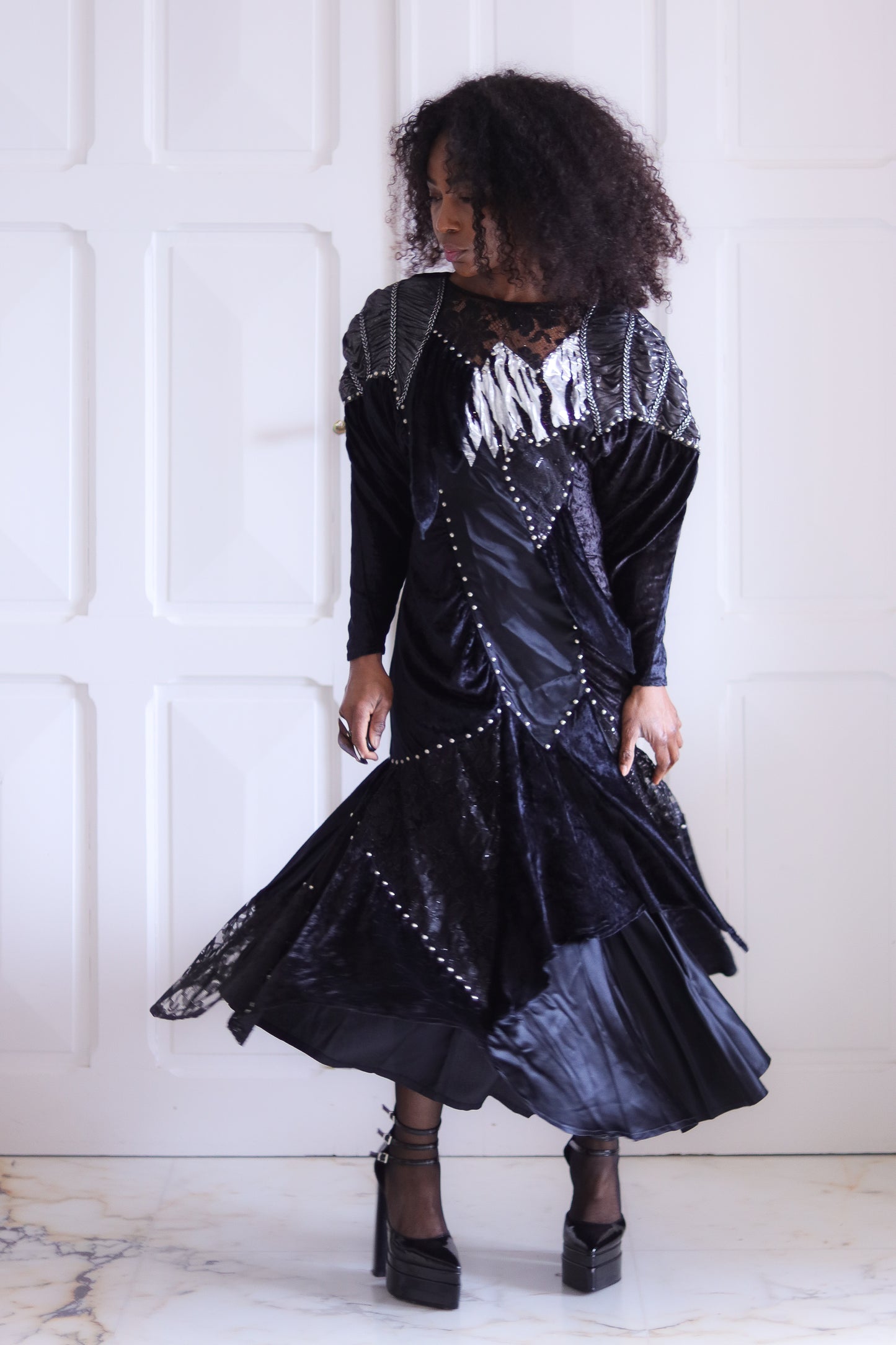 Pati Pat robe baroque en soie