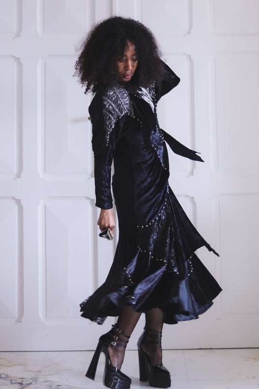 Pati Pat robe baroque en soie