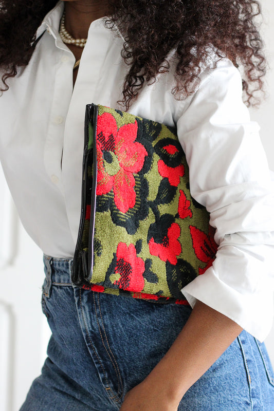 Pochette trousse de toilette tapissée
