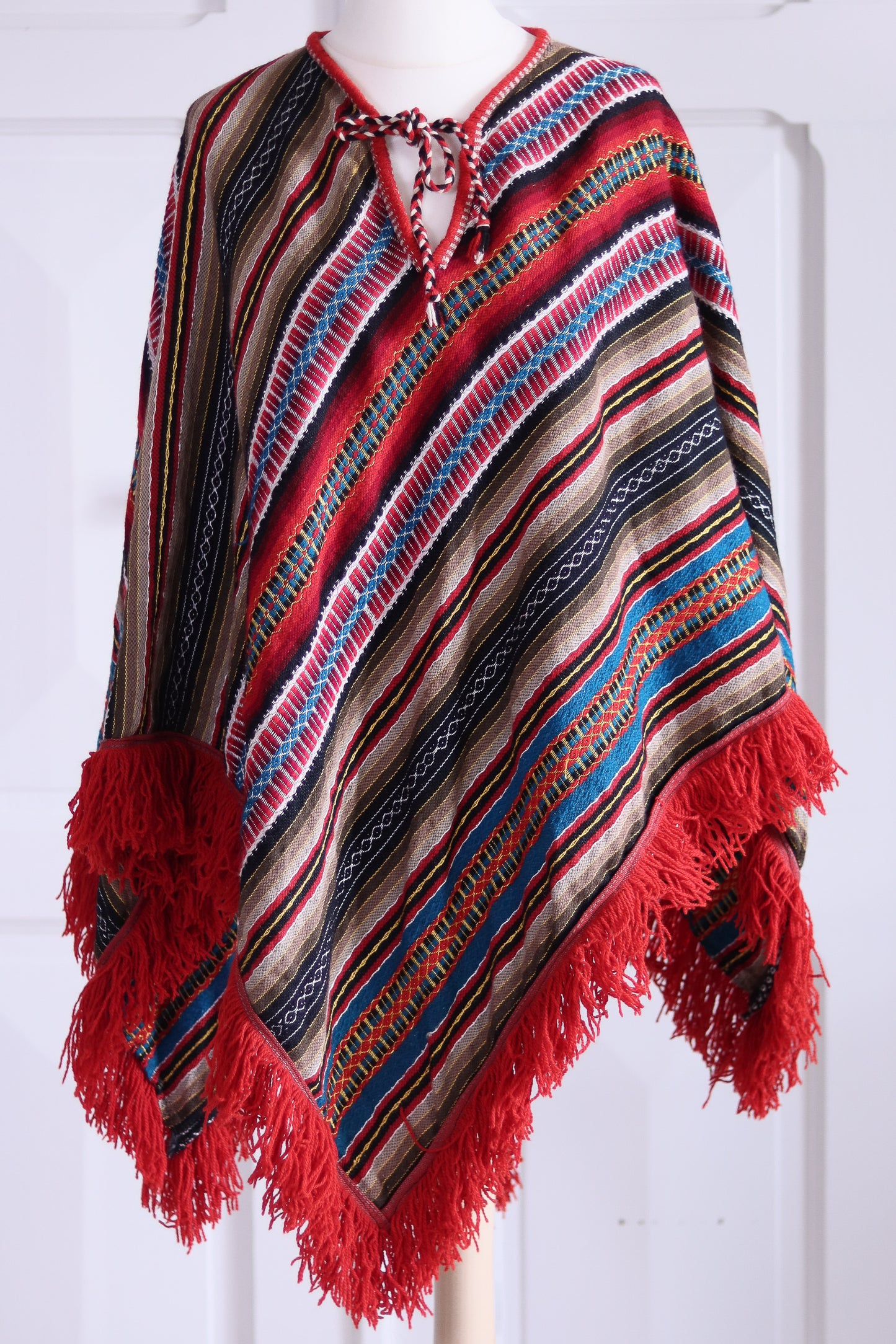 Fait main poncho artisanal