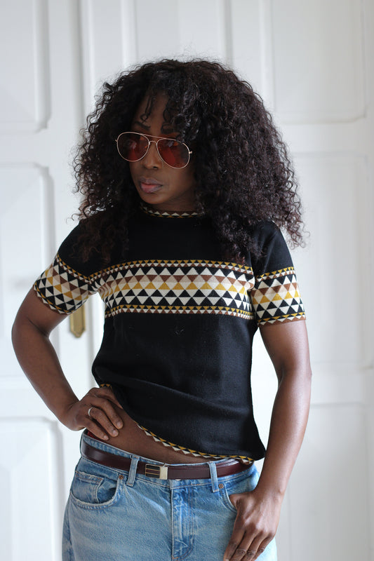 Alain Manoukian tricot à motifs