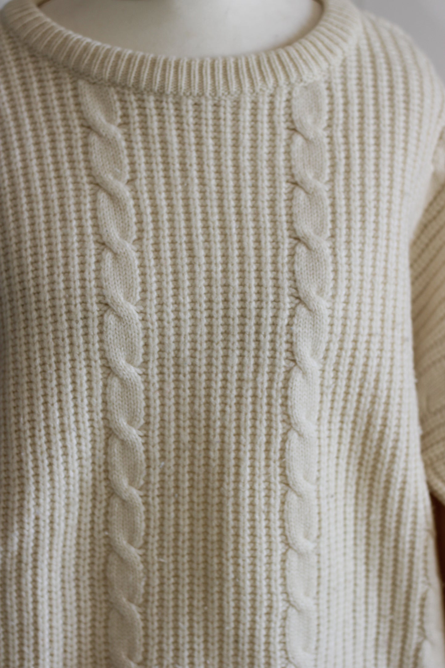 Tricot pull en grosses mailles en laine