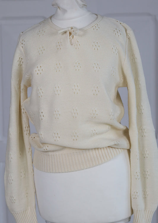 FAIT MAIN tricot vintage 1950