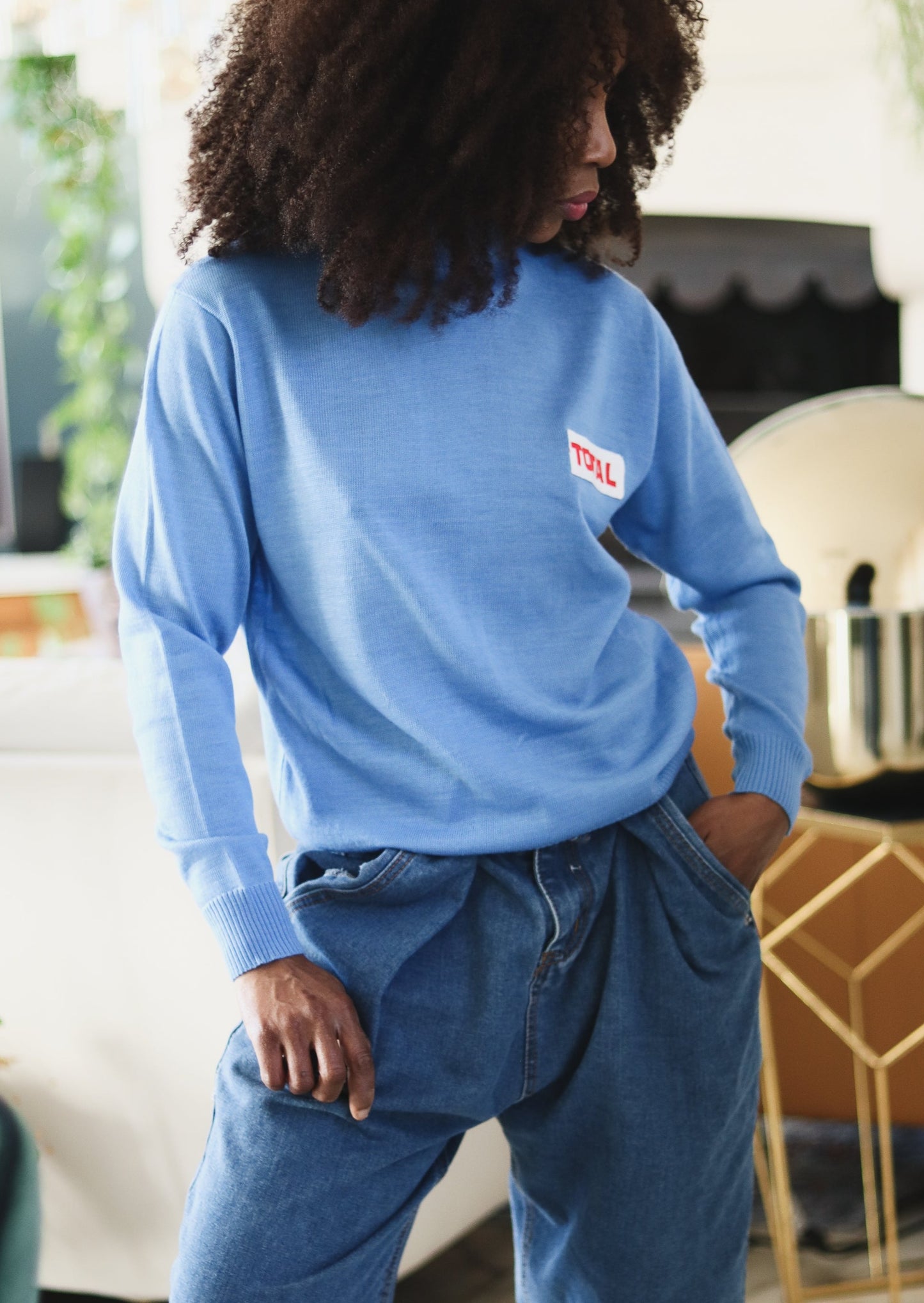 TOTAL pull tricot vintage