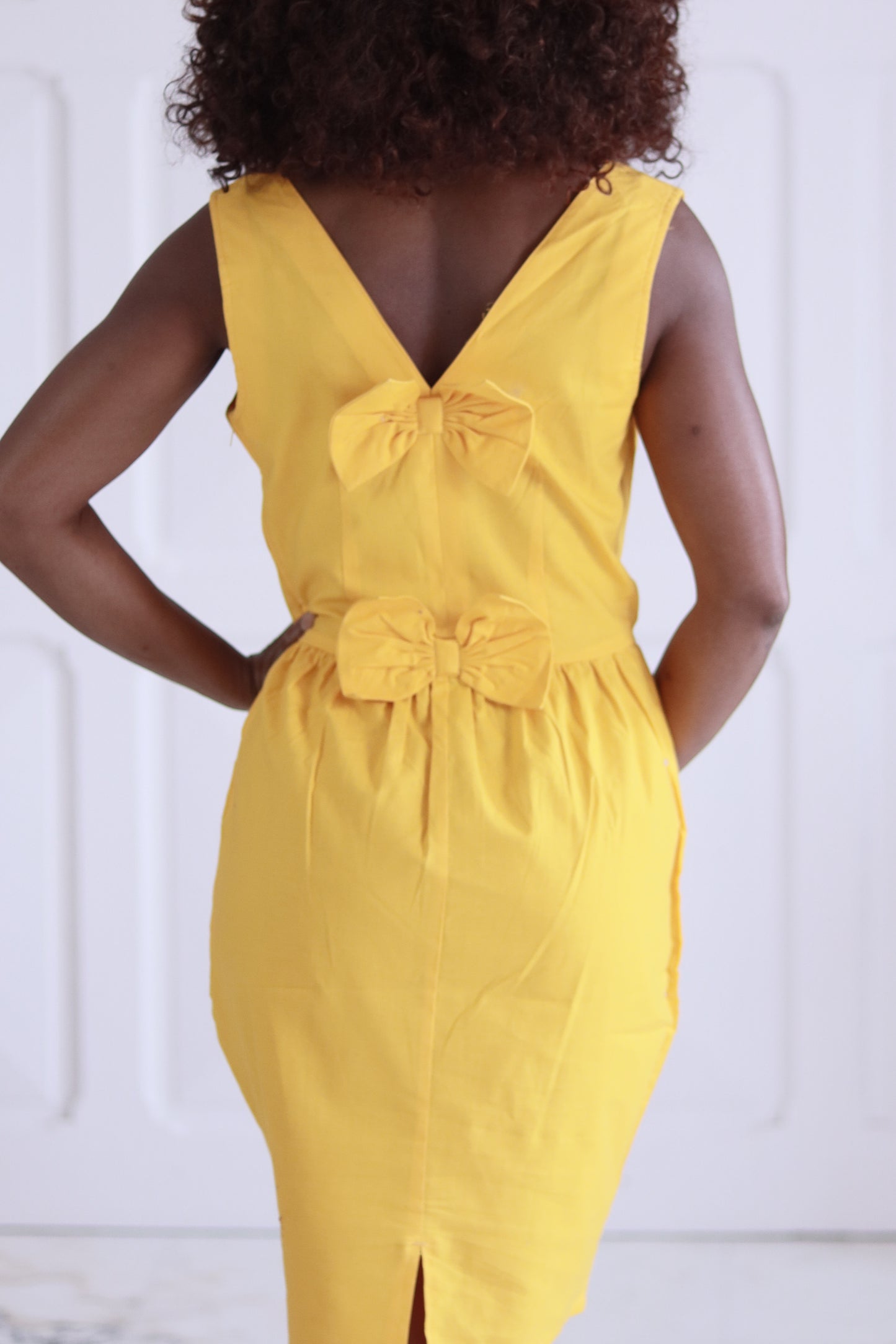3 Suisses robe jaune citron