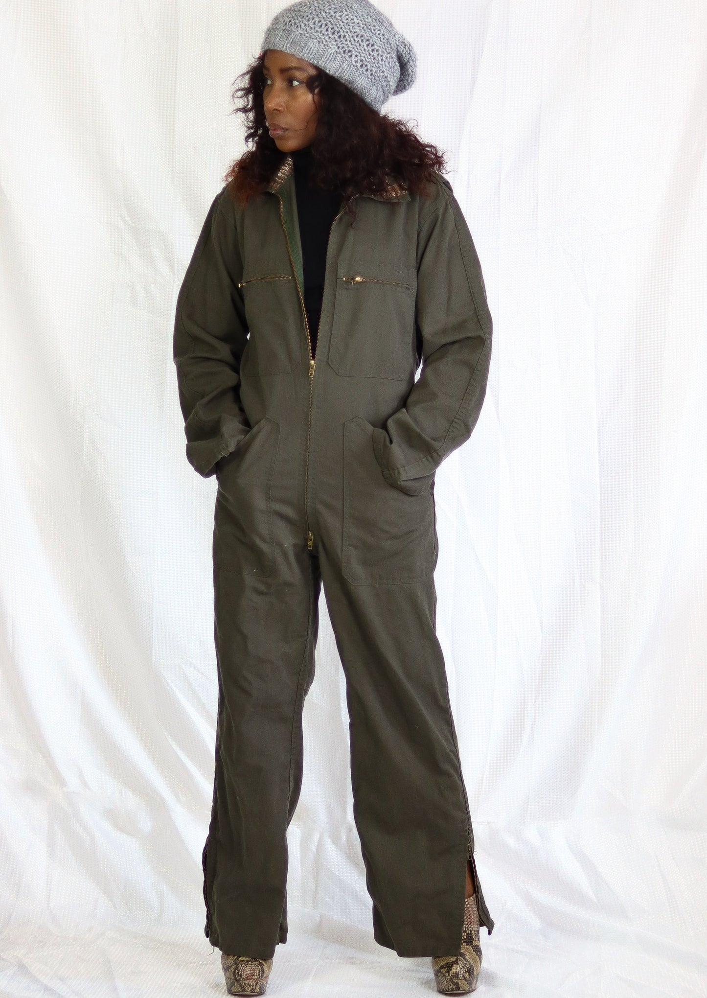 Combinaison armée vintage upcyclée