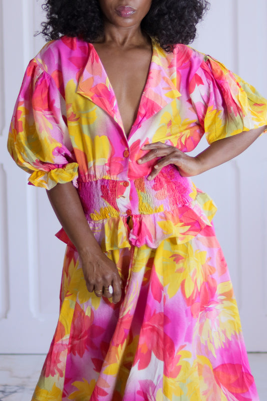 Violetta robe tropical