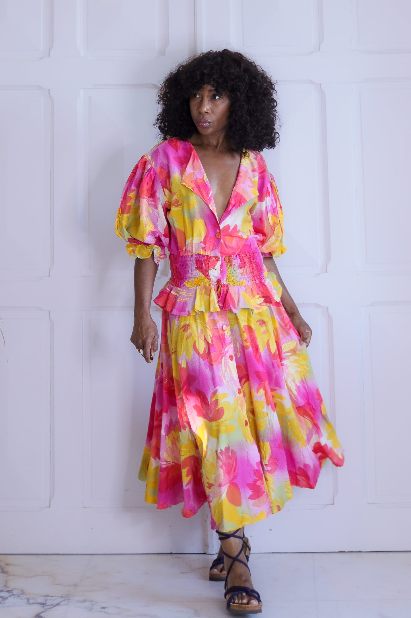 Violetta robe tropical