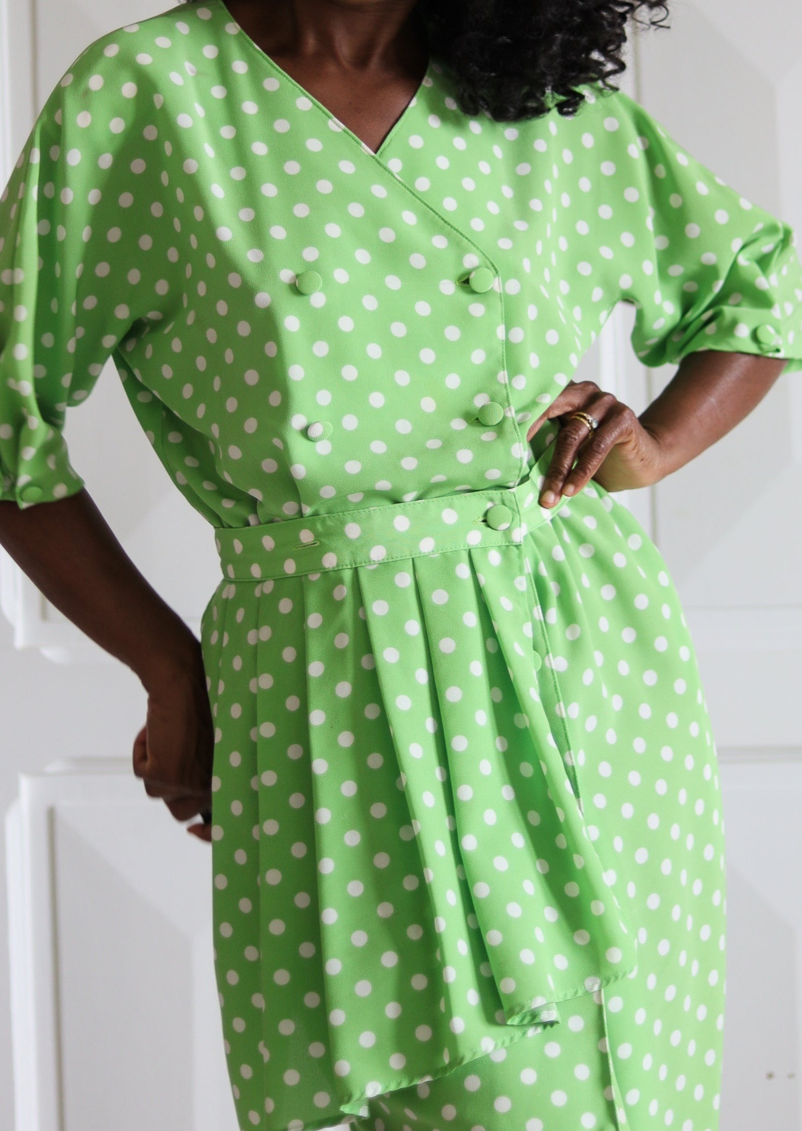 Robe vintage a pois discount