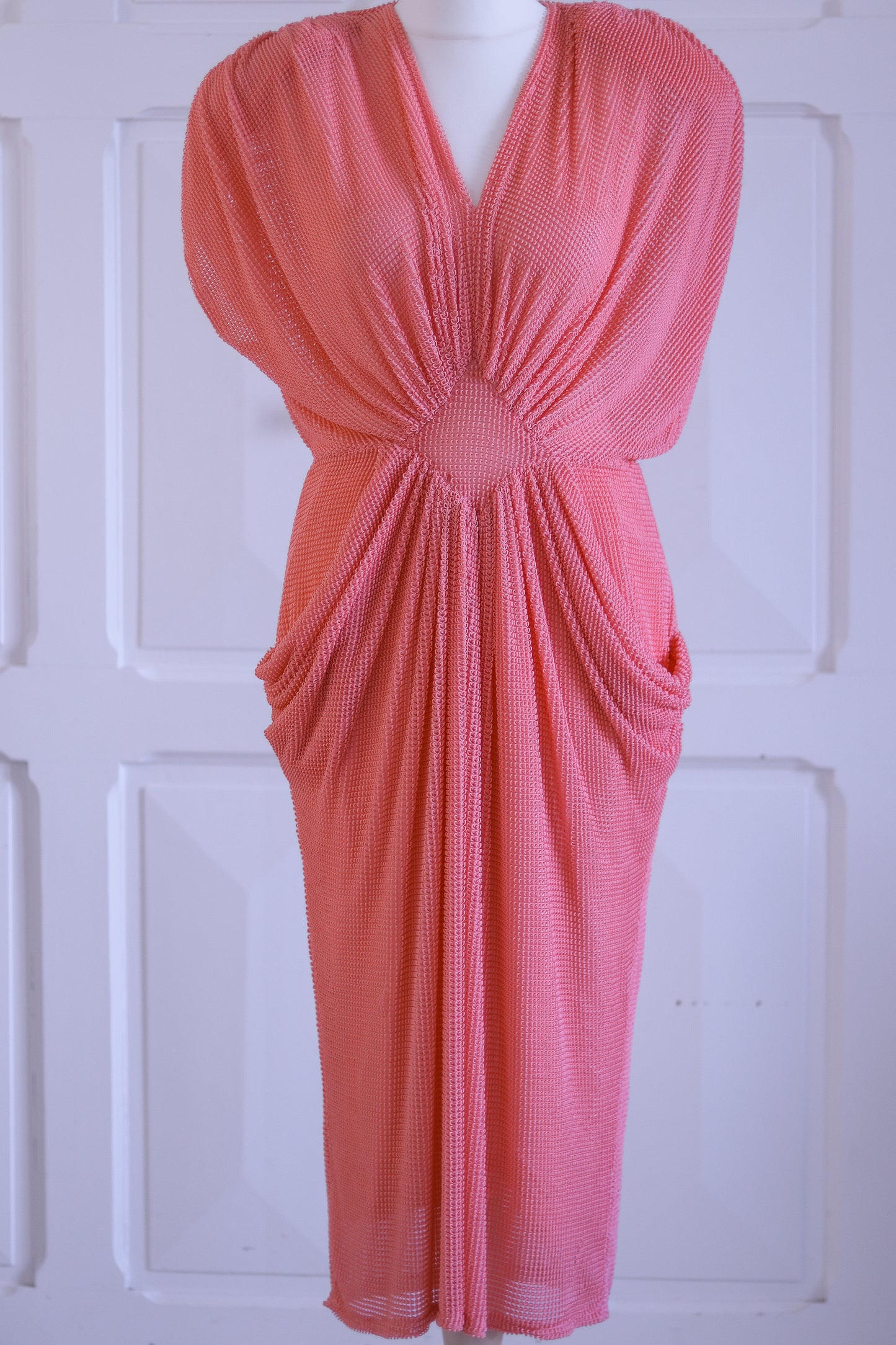 Robe maxi épaulettes vintage
