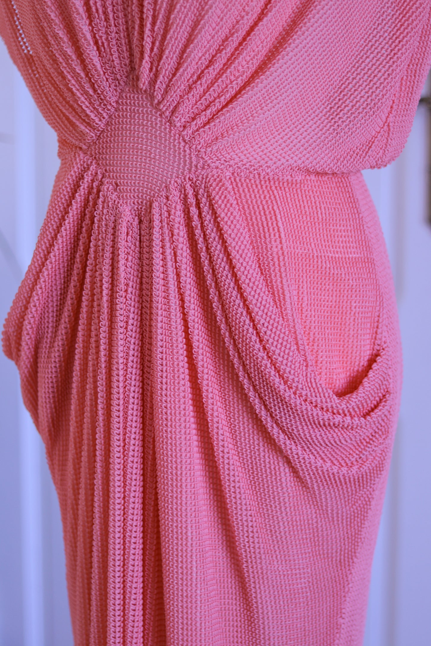 Robe maxi épaulettes vintage