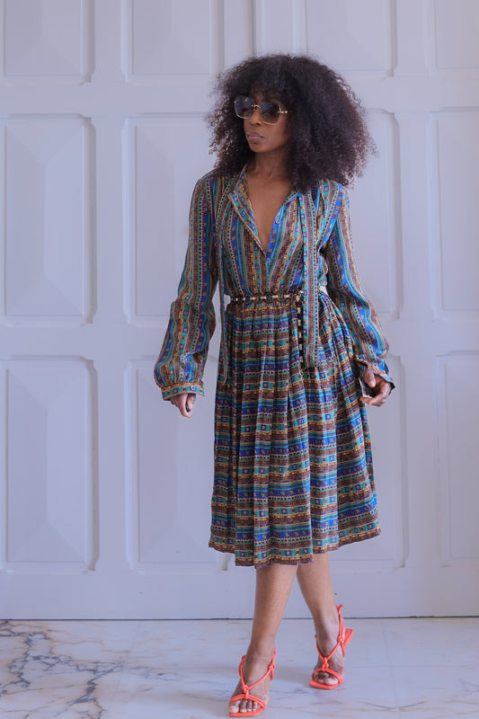 Fait main robe plissée