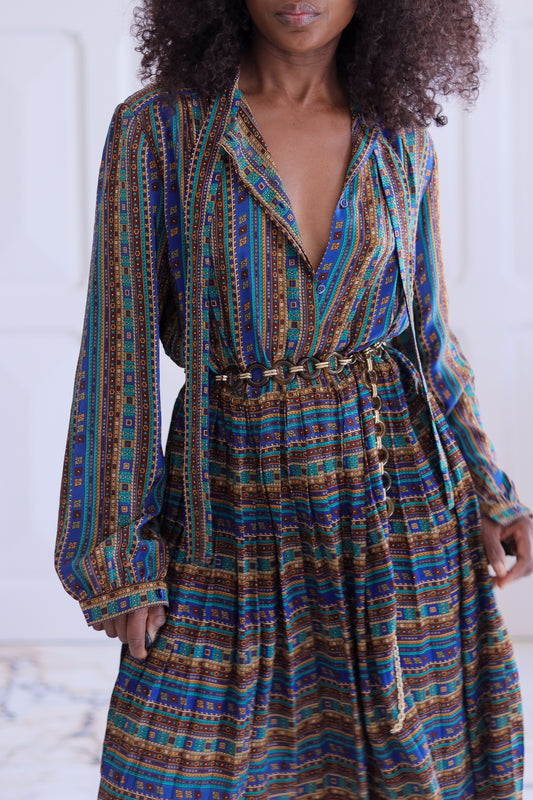 Fait main robe plissée