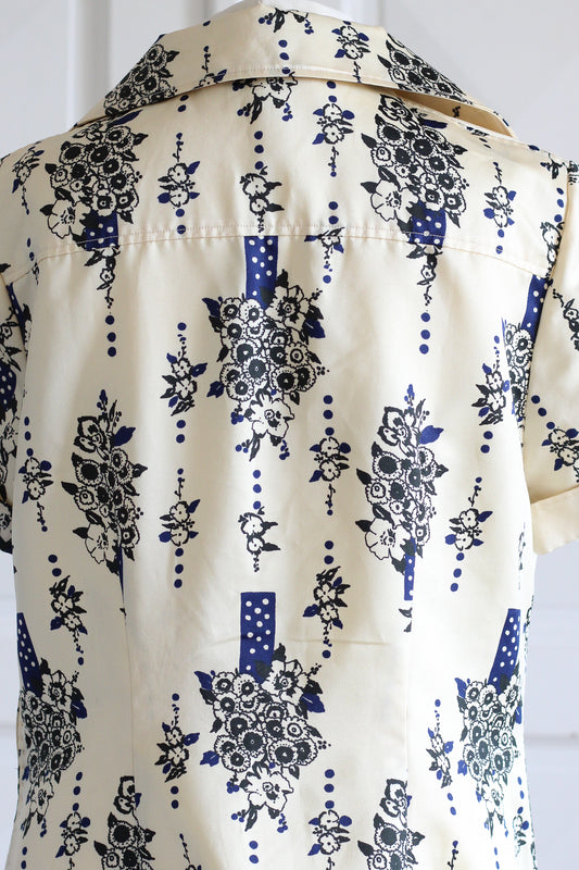 Robe vintage col pelle à tarte