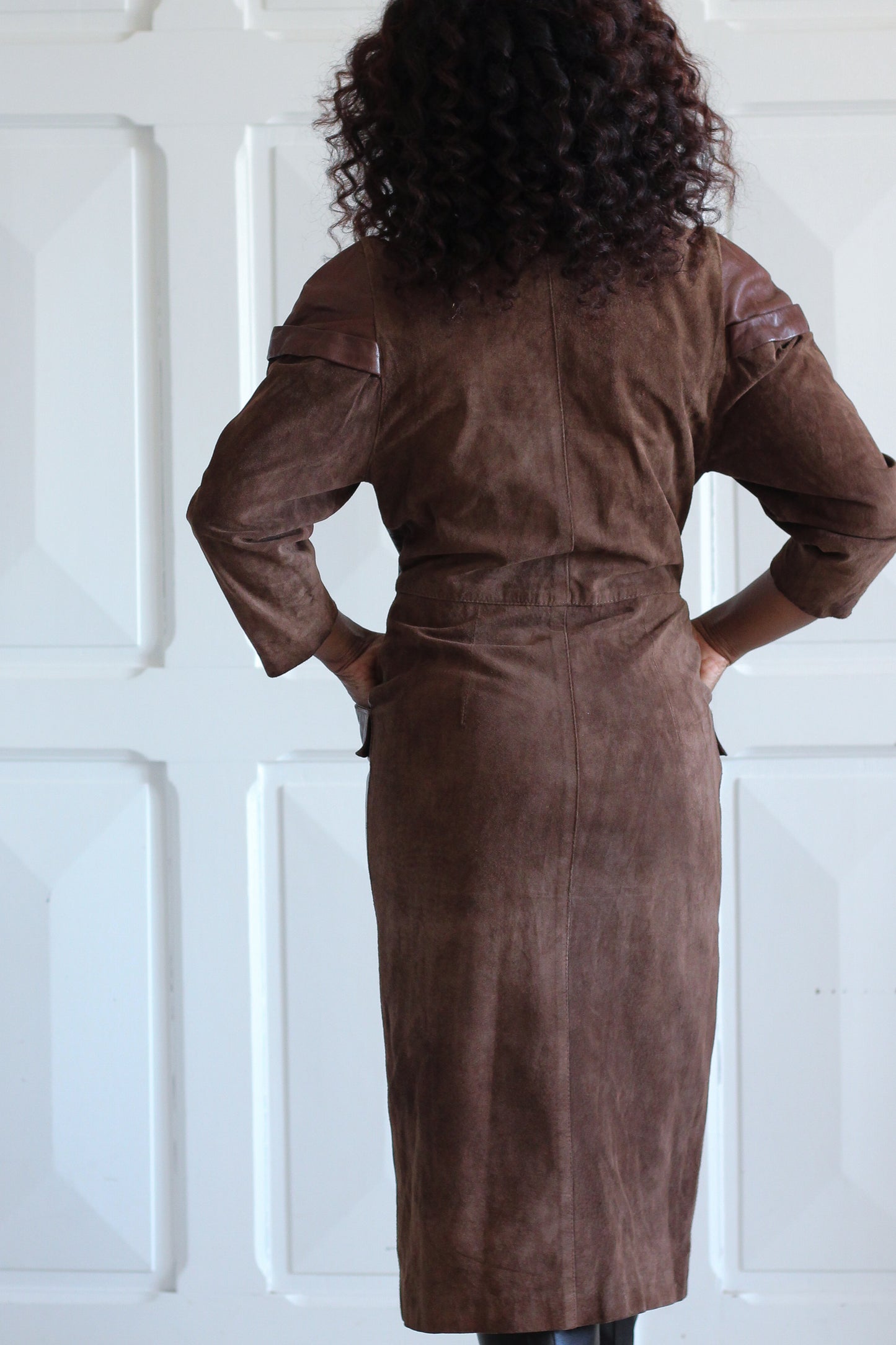 Virginie robe en cuir