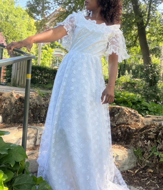 Esprit bohème fait main robe de mariée