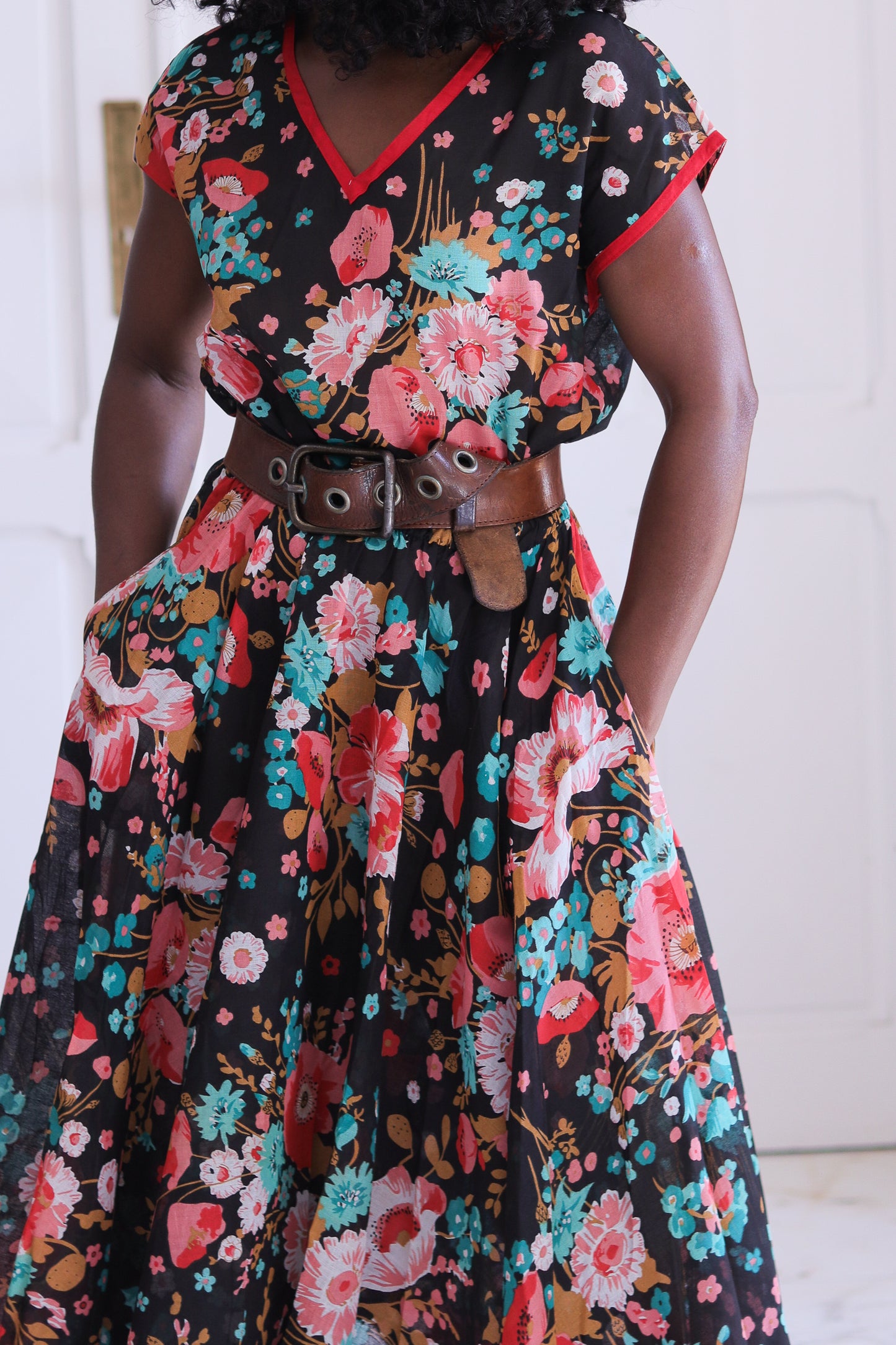 Robe florale vintage