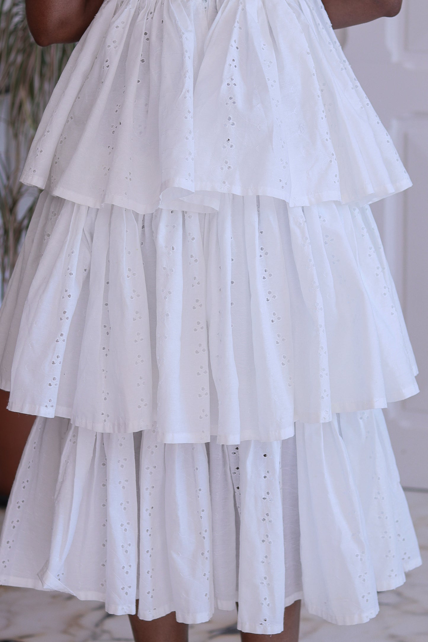 Fait main robe vintage broderie anglaise