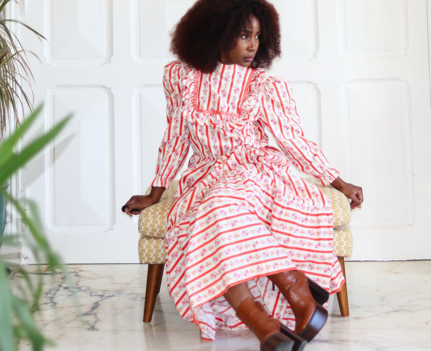 FAIT MAIN robe seventies