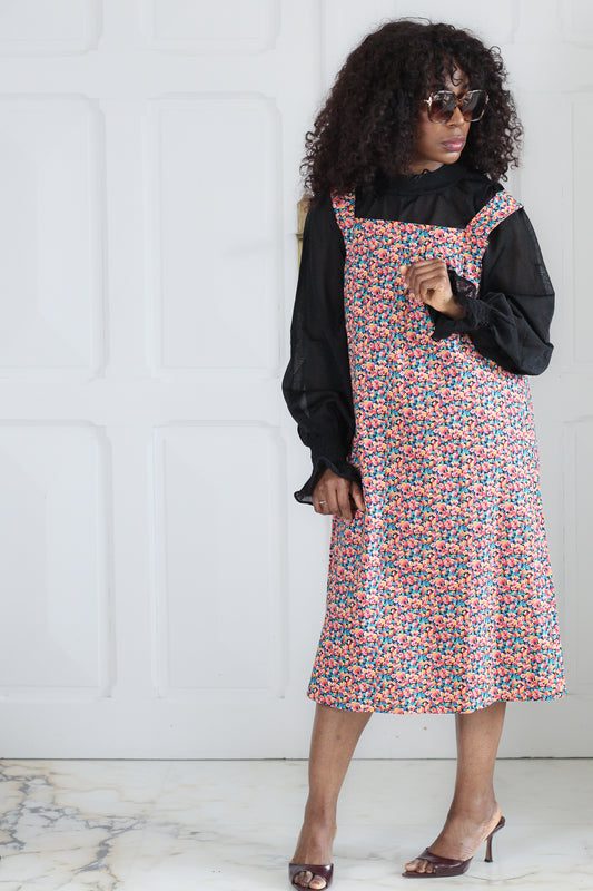 Fait main robe à motifs floraux