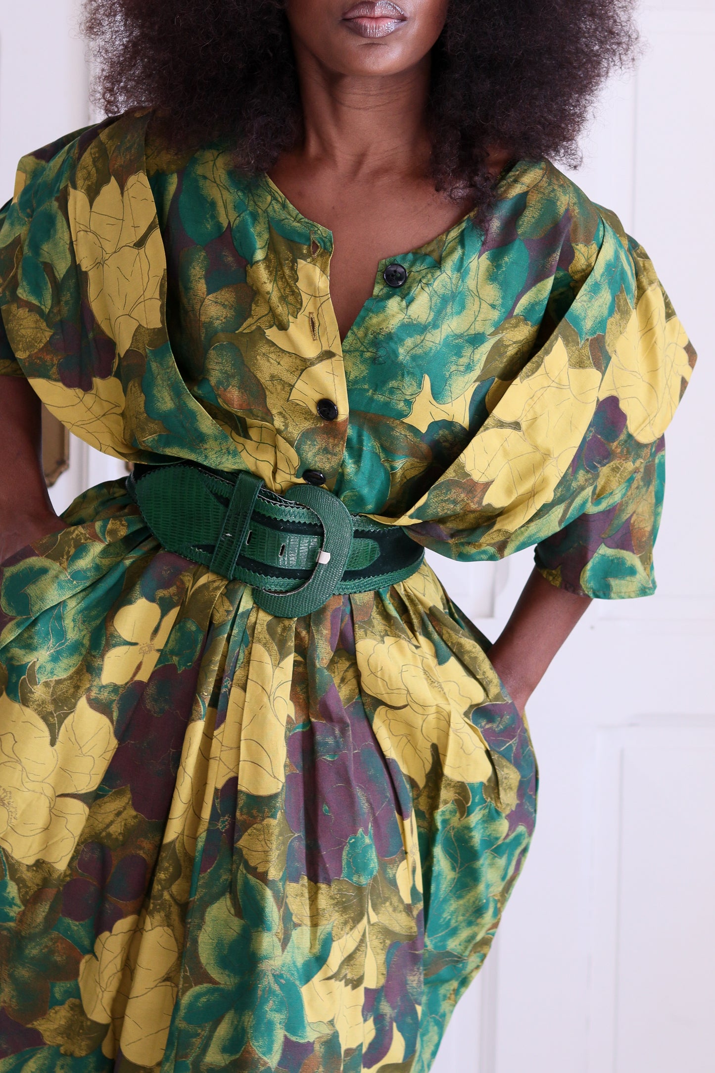 Robe à motifs vintage