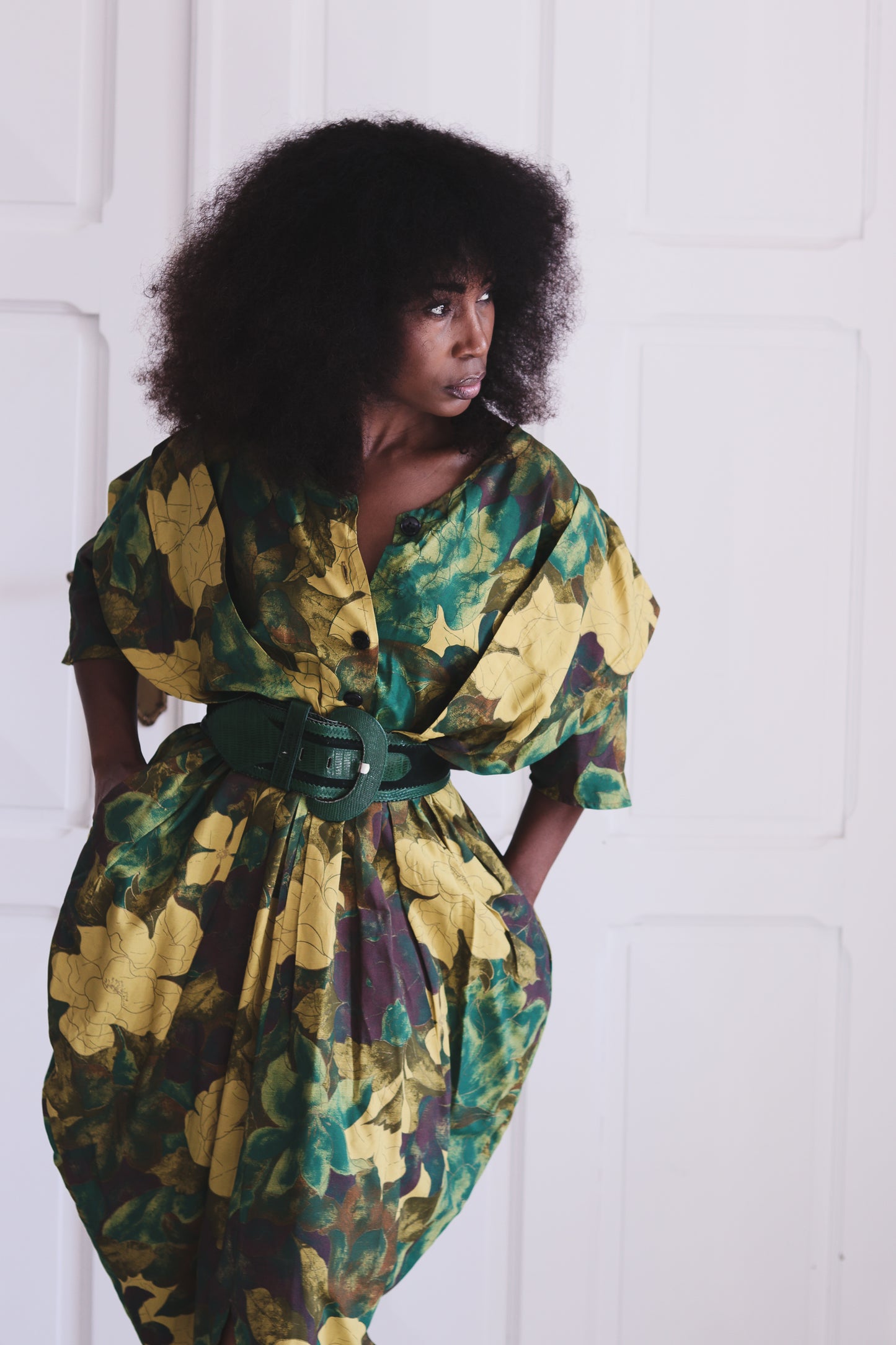 Robe à motifs vintage