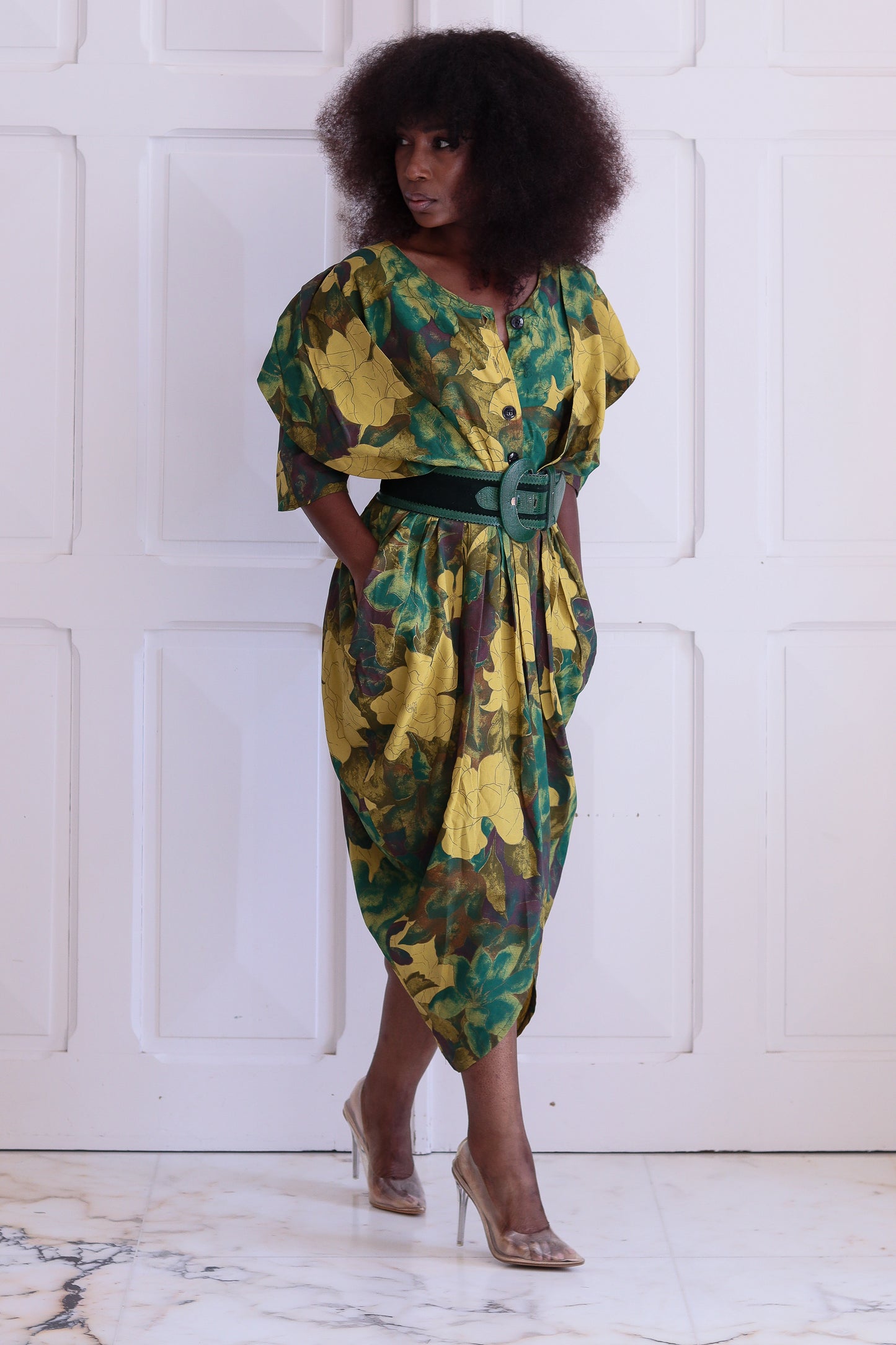 Robe à motifs vintage
