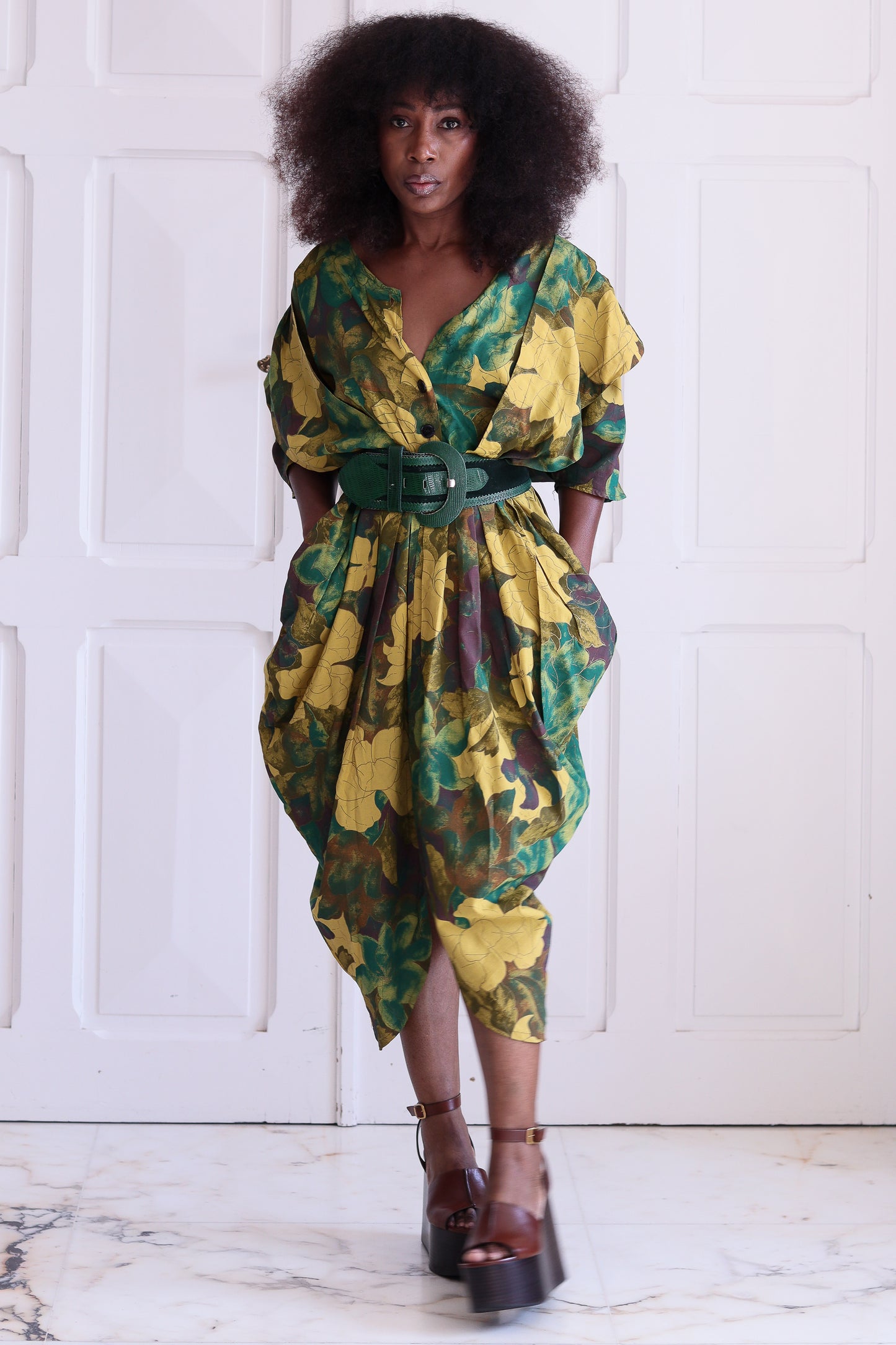 Robe à motifs vintage