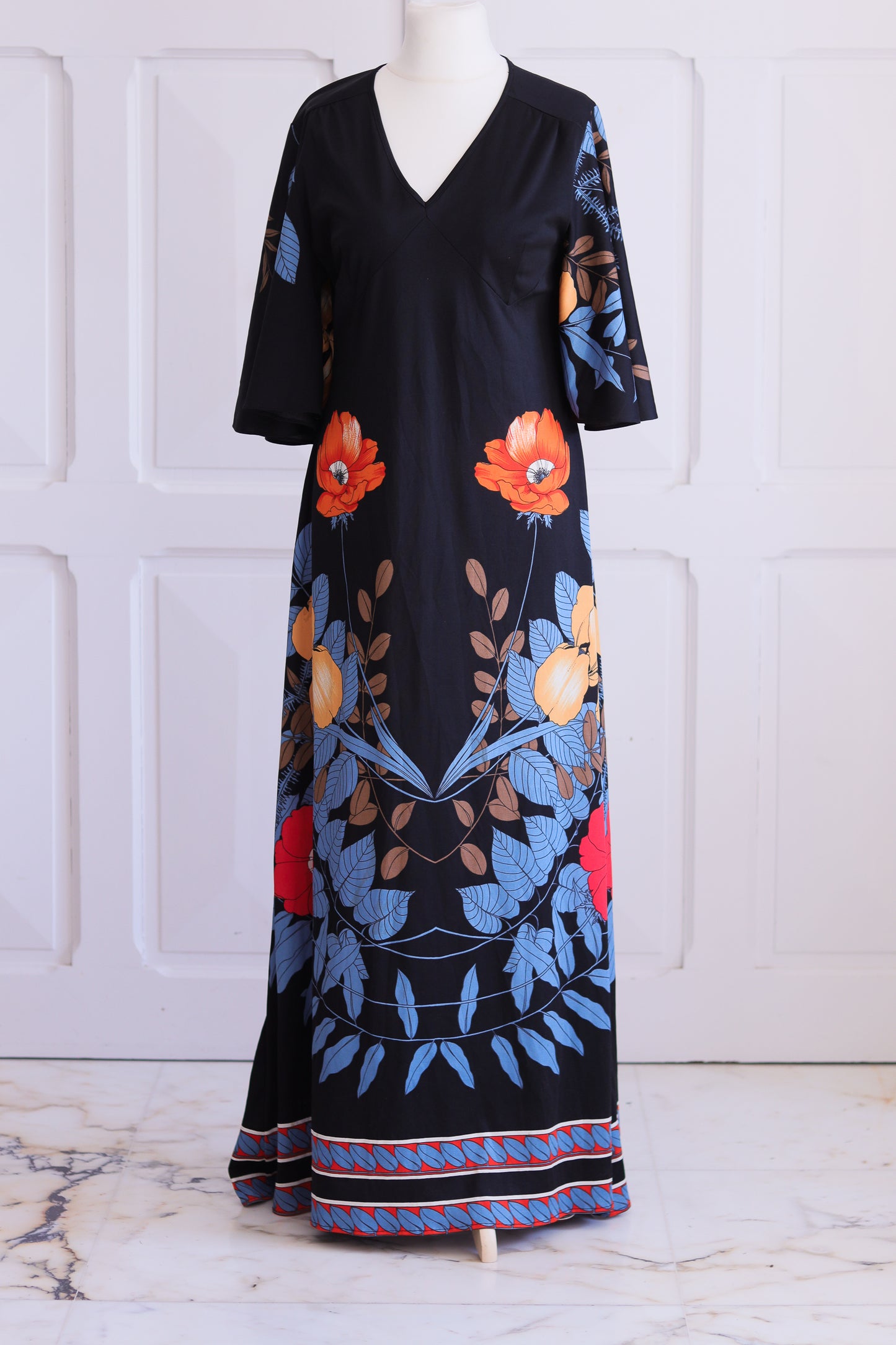 Robe bohème à motifs
