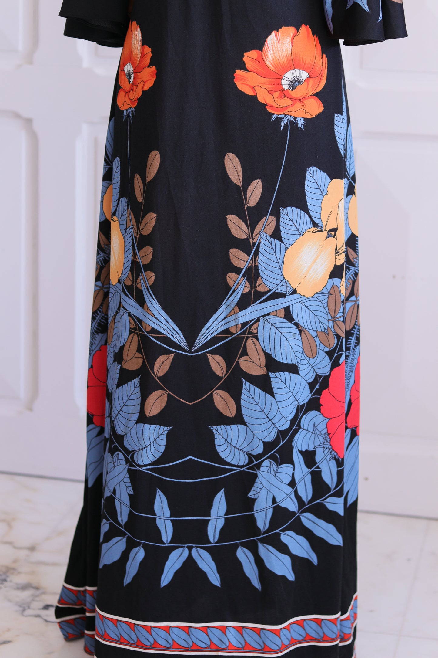 Robe bohème à motifs