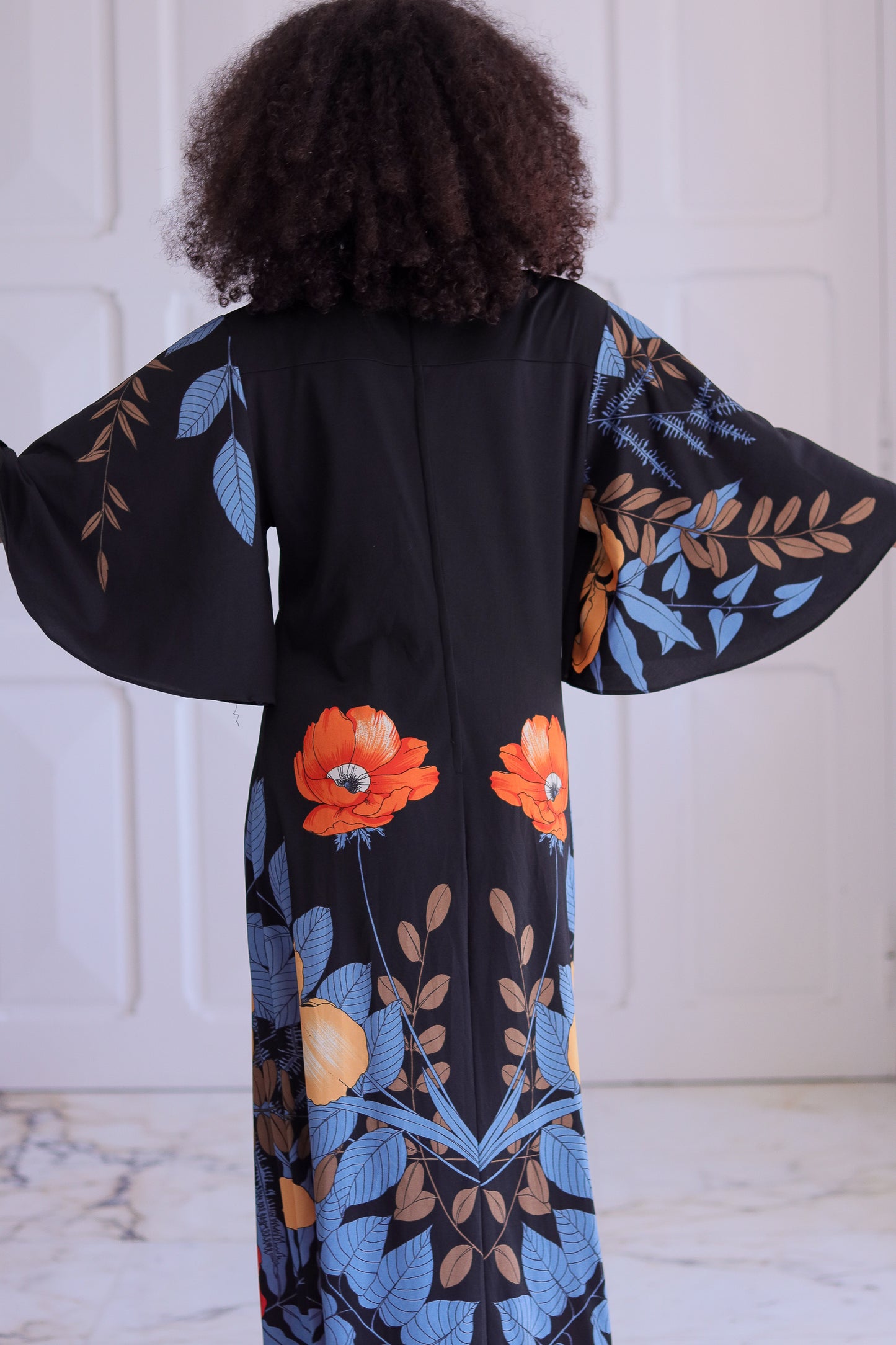 Robe bohème à motifs