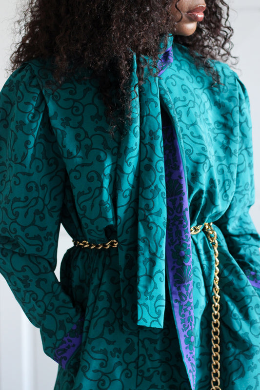 Weill robe vintabe à col lavallière