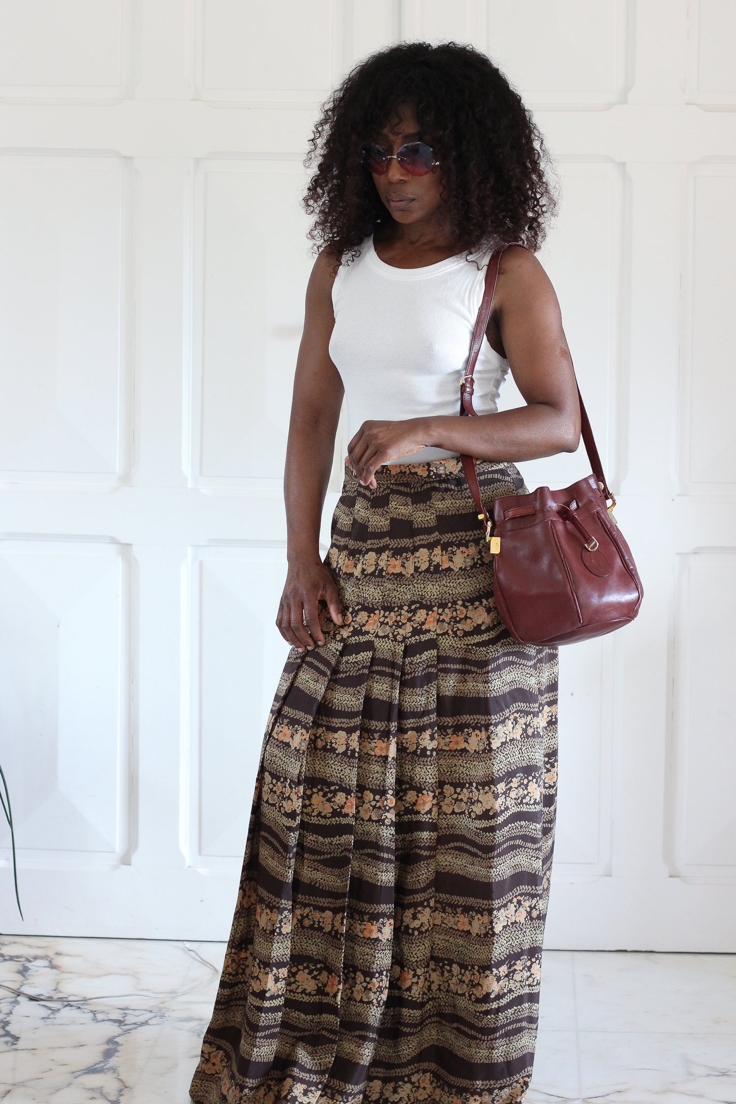 Cartier sac sceau en cuir