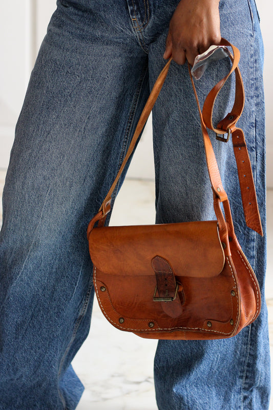 Sac en cuir confection artisanale
