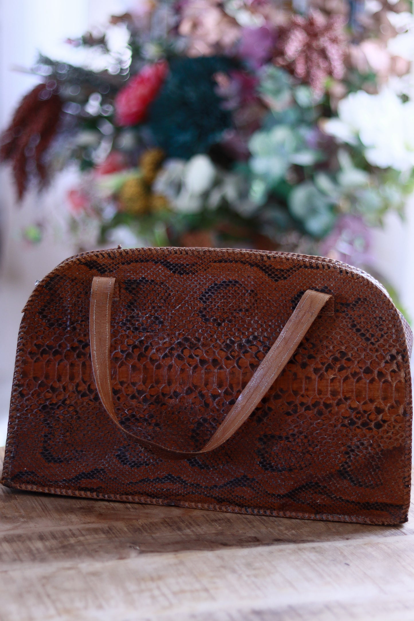 Sac à main cuir exotique
