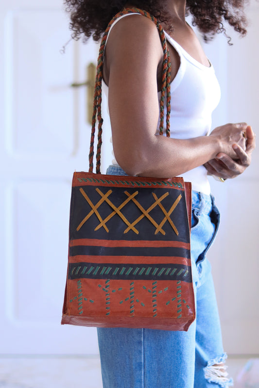 Sac ethnique en cuir