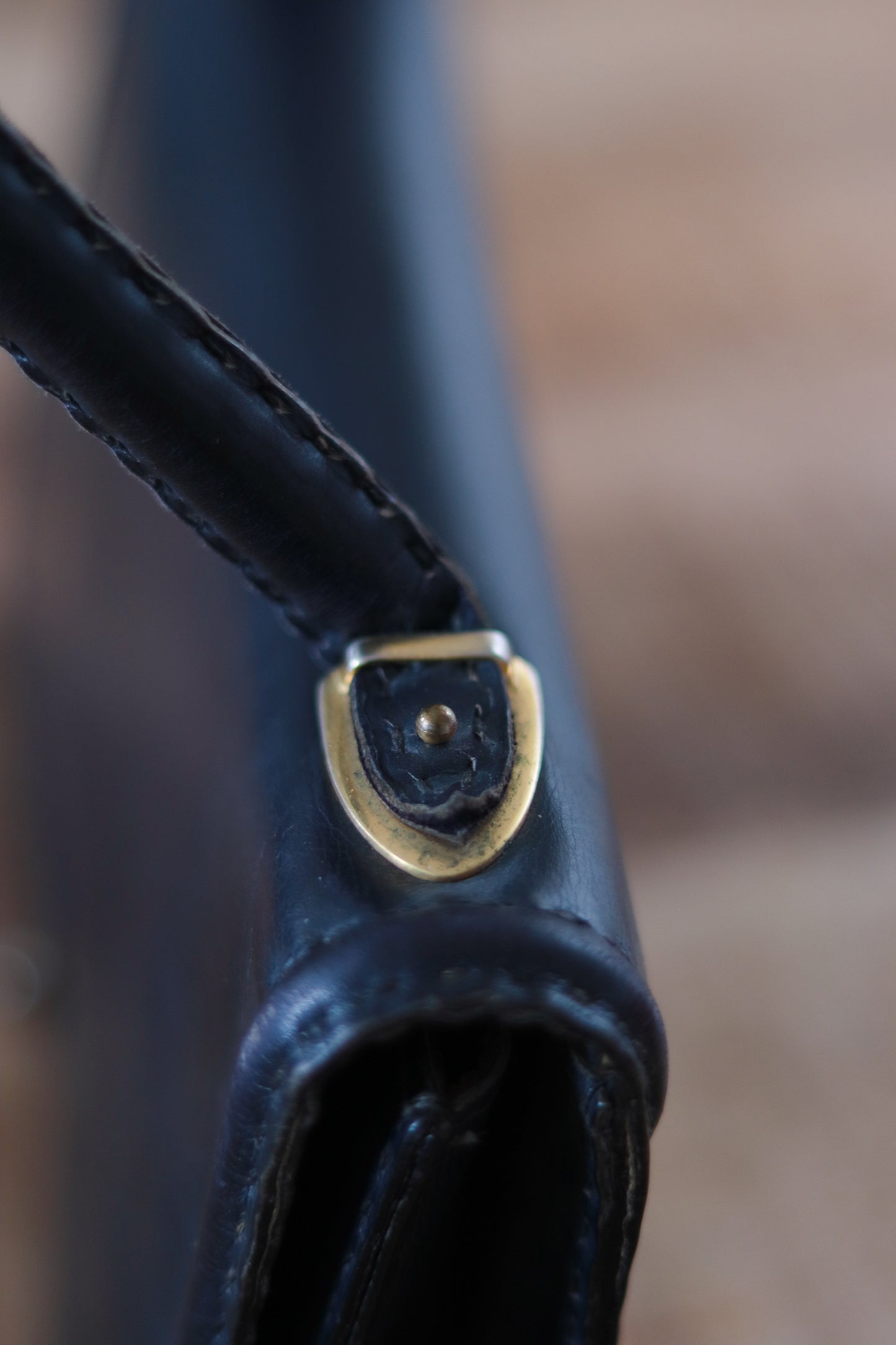 Sac à main cuir années 1950