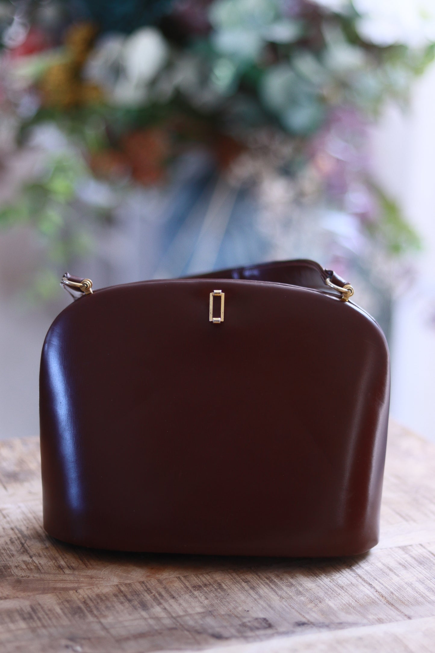 Sac cuir lisse 1950